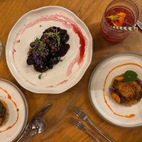 Lentil sopes and charred beets  at Don Sanchez in San Jose Del Cabo