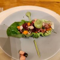 Vegan amuse bouche at Don Sanchez in San Jose Del Cabo