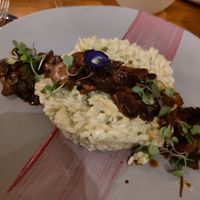 Mushroom risotto was a miss for me but I was very full! at Don Sanchez in San Jose Del Cabo