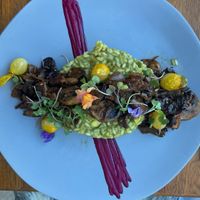 Avocado 🥑 risotto with mushrooms 🍄‍🟫   at Don Sanchez in San Jose Del Cabo