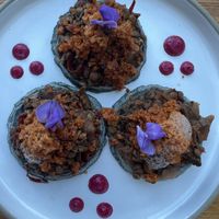 Lentil and Mushroom sopas  at Don Sanchez in San Jose Del Cabo