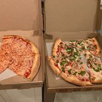 Vegan Cheese and Vegan Veggie Pizza at Marina's Pizza & Pasta in Tampa