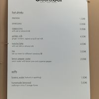 Menu at Breens Deli in Mallorca