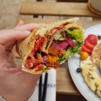 Sweet potato wrap at Breens Deli in Mallorca