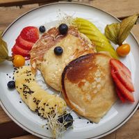 Pancakes at Breens Deli in Mallorca