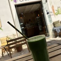 Green detox Smoothie   at Breens Deli in Mallorca