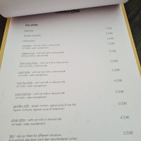 Menu at Breens Deli in Mallorca