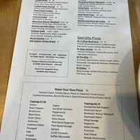 Menu  at Lucile Pizza & Wine Bar in Sarasota