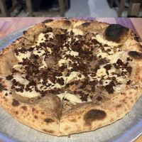 Make your own pizza with Mushroom “bacon”   at Lucile Pizza & Wine Bar in Sarasota