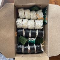 Vegan sushi rolls (16 pcs).  at Healthy Ubud in Canggu
