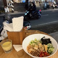 Vegan poke bowl  at Healthy Ubud in Canggu
