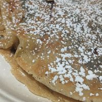 Vegan Nutella and strawberry crepe at BKLYN CREPE in Brooklyn