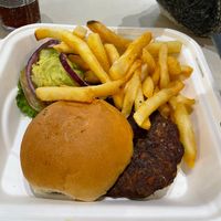 Hamburger 🍔   at Base Camp Eatery in Yosemite Valley