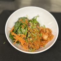 Kimchi tofu bowl   at Base Camp Eatery in Yosemite Valley