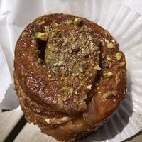 Pistachio morning roll month special  at SPLIT Bakehouse in La Mesa