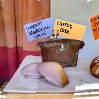 Monthly special, Lavender Madeleine cookies.  at SPLIT Bakehouse in La Mesa