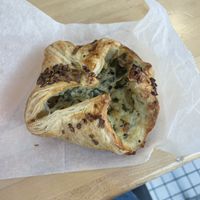 Spinach Garlic Pocket  at SPLIT Bakehouse in La Mesa