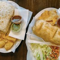 Quesadilla and chimichanga   at Taco Boys  in San Francisco