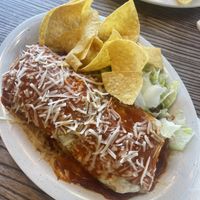 Huge wet burrito  at Taco Boys  in San Francisco