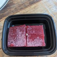 Raspberry cake (only one order, it comes with 2 pieces) at Taco Boys  in San Francisco