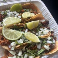 Taco Tuesday vegan al pastor tacos   at Taco Boys  in San Francisco