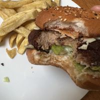 Nutty vBurger (deep fried peanut-based burger)  at VeGrill - Pop up in Dublin