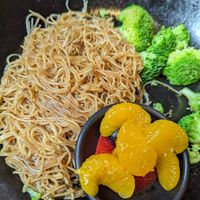 Kids meal modified to leave egg based noodles off and add rice noodles at P.F. Chang's in West Homestead