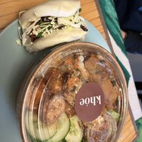 Khoe bowl and chicken bao  at Khoe in Vancouver