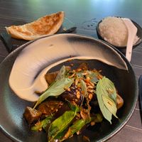 Jungle curry with eggplant  at Spirit House in Yandina