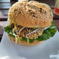 Rote Beete Burger at Elbdorado in Neu Darchau