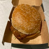 vegan burger at KFC in Hatfield