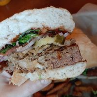 Beyond burger at Whetstone Station in Brattleboro