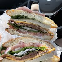  vegan chicken hot sandwich  at The Green House in Oceanside