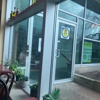 Front of restaurant at Jacky's Cafe in Halifax