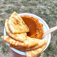 Hummus at Občerstvenie u Kocmundu in Svaety Jur