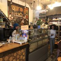 Decorative counter at Rhoda in South West London