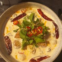Vegan red curry at Ladybird Restaurant & Bar in Main Beach