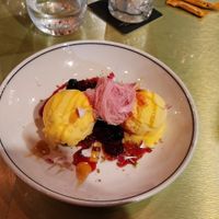 Mango sorbet at Ladybird Restaurant & Bar in Main Beach