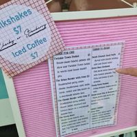 Menu changes regularly at Twinkle Town  in Port Douglas