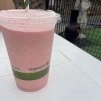 Strawberry milkshake   at Twinkle Town  in Port Douglas