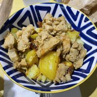 Contorno patate e bocconcini di soia top #Veganuary at Leccabaffo in Viterbo