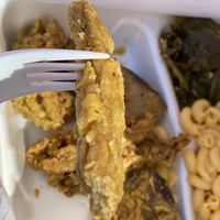 Delicious vegan fried chick’n! I keep thinking about it! at Our Vegan Corner in Syracuse