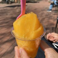 Mango Italian ice at Our Vegan Corner in Syracuse