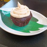 Chocolate maple cupcake. at Our Vegan Corner in Syracuse