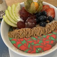 Green Machine smoothie bowl. at Origin Cafe in Noord