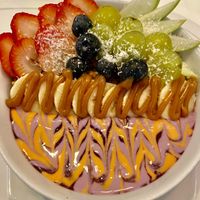 Açai smoothie bowl. at Origin Cafe in Noord