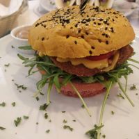 Cunuco burger at Origin Cafe in Noord