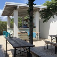 The nice garden  at Origin Cafe in Noord