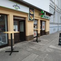 Street side view at Vegánsky Gazda in Trencin