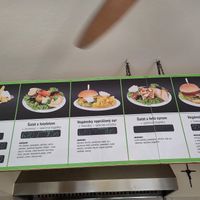 Part of the menu at Vegánsky Gazda in Trencin
